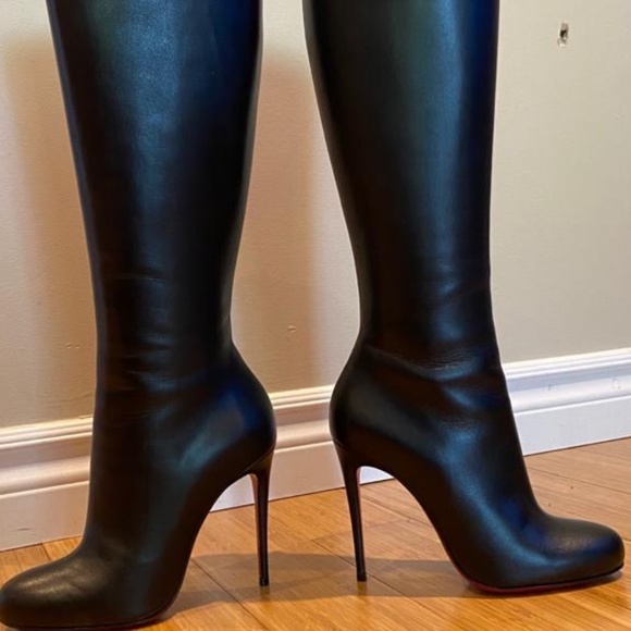 Christian Louboutin Fifi Botta 100 King Calf Boots - Picture 7 of 12